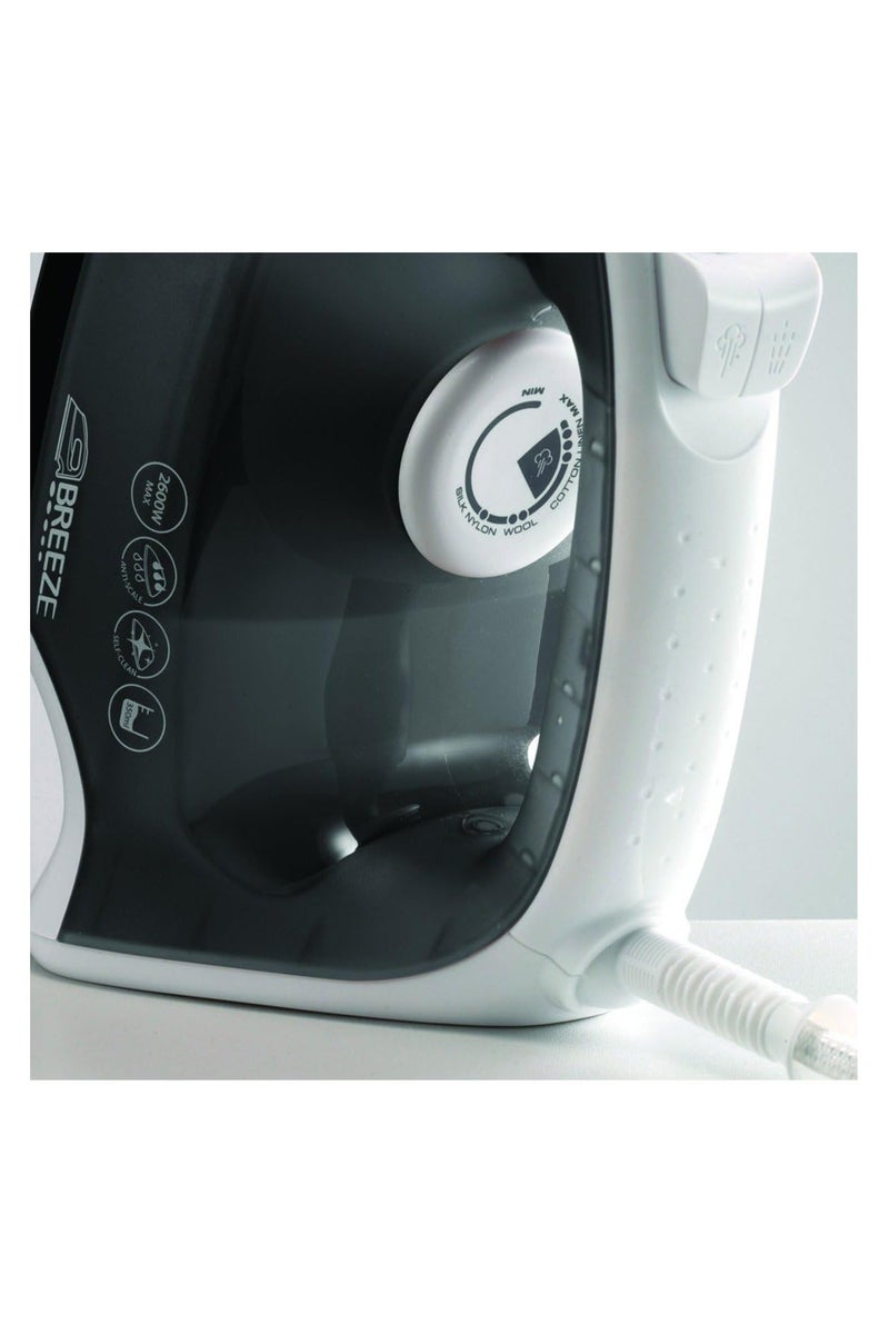 مورفي ريتشاردز مكواة بخار بريز 2600 واط - رمادي - 100 جرام بخار مفاجئ، 45 جرام بخار مستمر، خزان بسعة 350 مل، مضادة للتكلس / إيقاف تلقائي / إزالة التجاعيد بسهولة / ناعمة وآمنة. - Image 5